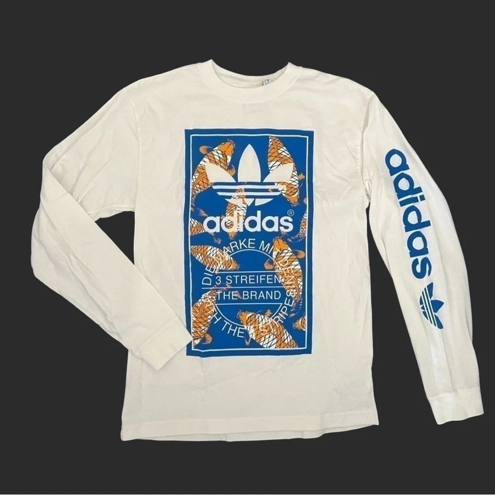 ADIDAS Koi Fish Trefoil Logo long sleeve Tee shirt